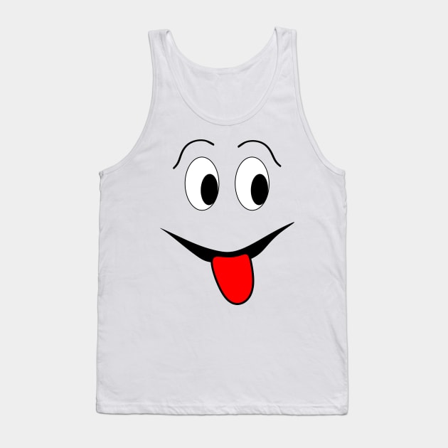 Funny face - black and red. Tank Top by kerens